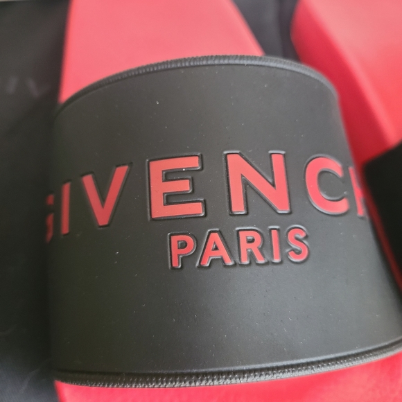 Givenchy Pool Slides Black and Red Men Size 42. (Size 9 Men) main image 13